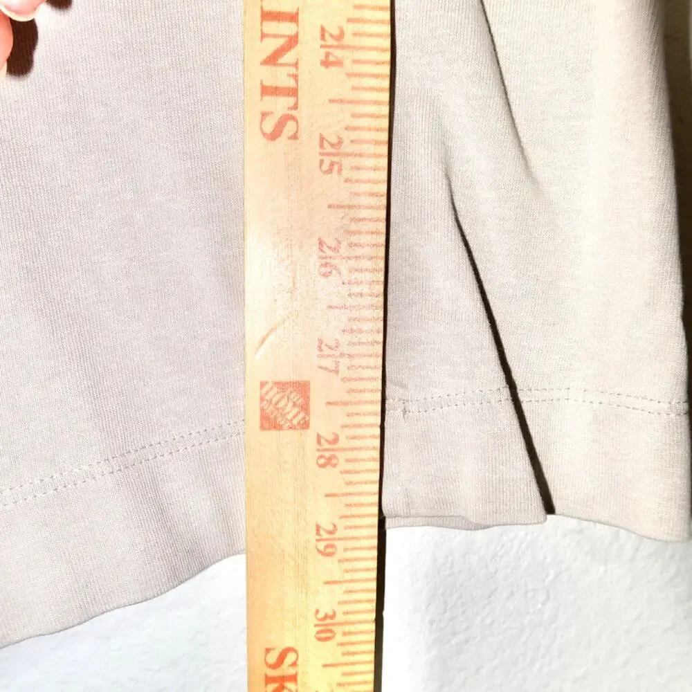 Zara High-Waisted Wide Leg Cropped Linen Blend Tie Pants Cream‎ Off White Large